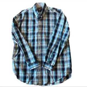 Stetson Mens XL Plaid Western Style Shirt